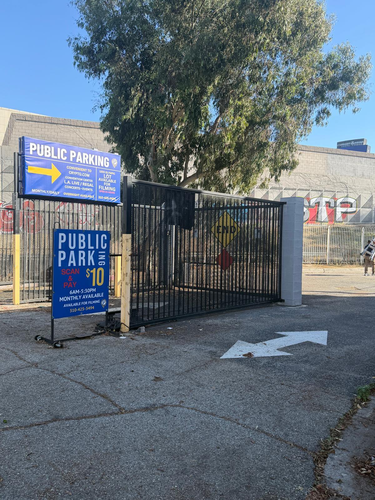 1200 W Olympic Blvd. parking lot
